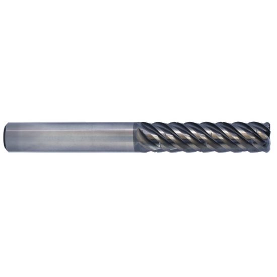 Picture of YG-1 GMF58250 DIA 25MM SH 0.9843 LOC 1.4961 OAL 4.0945 End Mill Standard Flute Variable Helix Carbide TiAlN Single End Corner Radius 0.0394 1.00MM V7 Plus