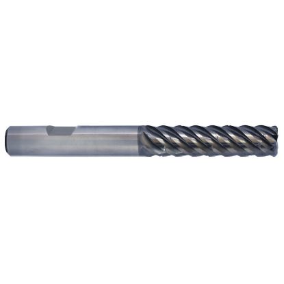 Picture of YG-1 GMF59918 DIA 25MM SH 0.9843 LOC 1.4961 OAL 4.0945 End Mill Standard Flute Variable Helix Carbide TiAlN Single End Corner Radius 0.0787 2.00MM V7 Plus