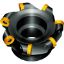 Picture of ZCC FMR02-4.00″-B1.25″ -RC16-06 Button Cutter Milling Cutter 4.000 Cutter Diameter Face Mill 1.250