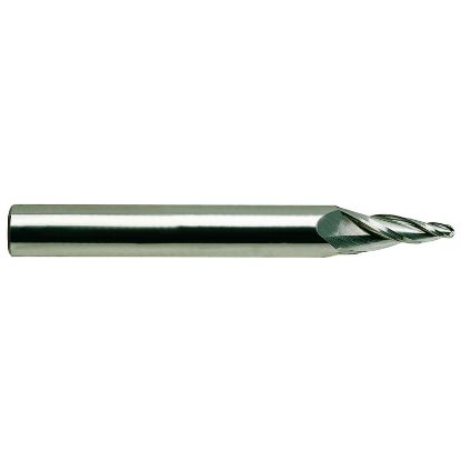 Picture of YG-1 88902TC DIA 3/16 SH 0.50 LOC 1.2500 OAL 4.00 End Mill Standard Flute Standard Helix Carbide TiCN Single End Ball Nose Carbide End Mill
