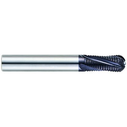 Picture of YG-1 93263 DIA 1/4 SH 0.2500 LOC 0.7500 OAL 2.50 End Mill Standard Flute Standard Helix Carbide TiAlN Single End Ball Nose X-Power