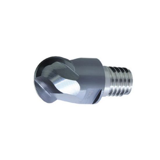 Picture of ZCC Q08-PM-2B-5/8 DIA 5/8 SH T10 LOC 0.3540 OAL 0.8460End Mill,Replacable Head Standard Flute Standard Helix Carbide TiAlN Single End Ball Nose Z-PERFECT