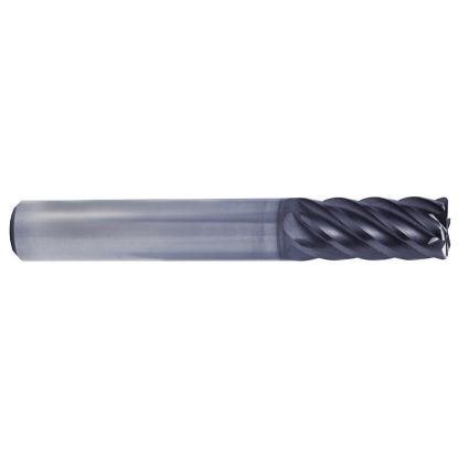 Picture of YG-1 UGMG22875 DIA 1 SH 1.00 LOC 3.2500 OAL 6.00 End Mill Standard Flute Variable Helix Carbide TiAlN Single End Corner Radius 0.2500 6.35MM V7 Plus A