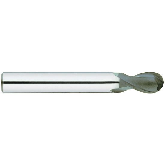 Picture of YG-1 99583 DIA 1/2 SH 0.50 LOC 1.00 OAL 3.00 End Mill Standard Flute Standard Helix Carbide Diamond Single End Ball Nose D-Power