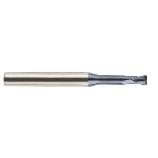 Picture of YG-1 SEME6101500508 DIA 1.50MM SH 0.1575 LOC 0.0906 OAL 1.968 End Mill Standard Flute Standard Helix Carbide TiAlN Single End Corner Radius 0.0020 0.05MM 4G Mill