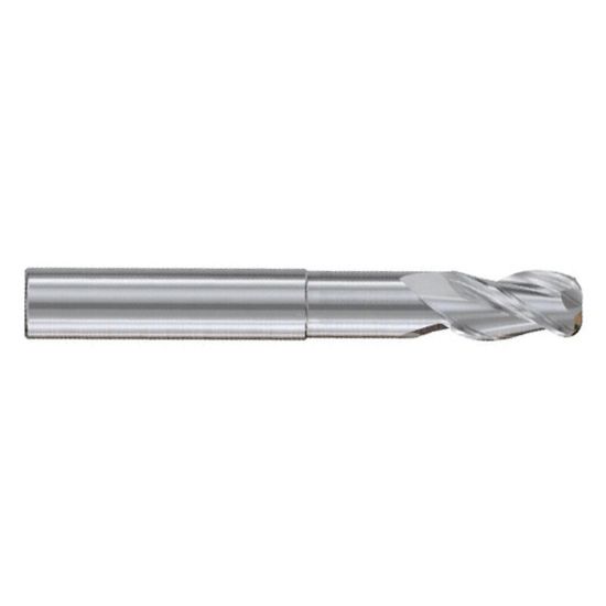 Picture of YG-1 E5G98981 DIA 1 SH 1.00 LOC 1.2500 OAL 6.00 End Mill Standard Flute Standard Helix Carbide Uncoated Single End Corner Radius 0.2500 6.35MM Alu-Power HPC