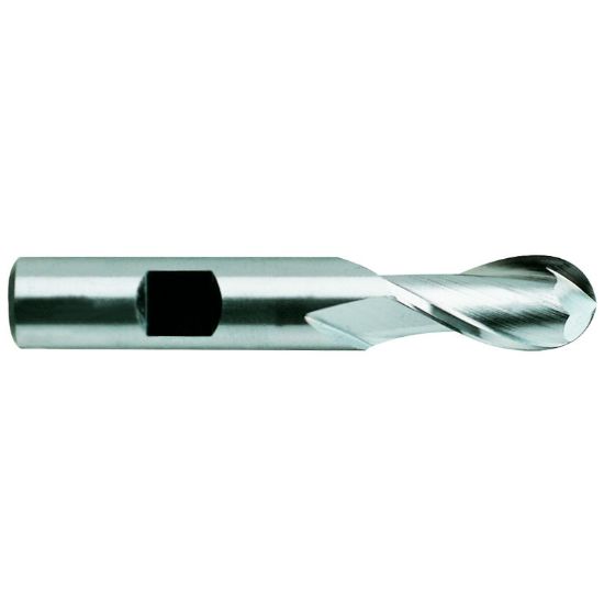 Picture of YG-1 E9992064TF DIA 1 SH 1.00 LOC 2.2500 OAL 4.7500 End Mill Standard Flute Standard Helix Powder Metal TiAlN Single End Ball Nose Tank-Power End Mill