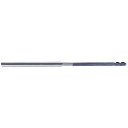 Picture of YG-1 EIB07902 DIA 3/64 SH 0.1250 LOC 0.1406 OAL 3.00 End Mill Standard Flute Standard Helix Carbide Diamond Single End Ball Nose D-Power