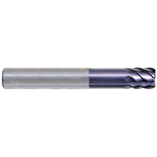 Picture of YG-1 EM897120 DIA 12MM SH 0.4724 LOC 0.4724 OAL 2.9528 End Mill Standard Flute High Helix Carbide TiAlN Single End Corner Radius 0.0394 1.00MM X-Power
