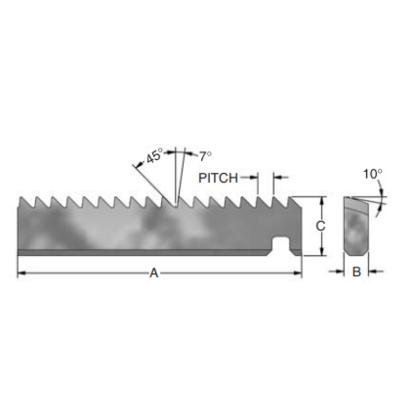Picture of ADVENT Tool ATM-20B-7/45 Indexable Thread Mill Int / Ext 20.00TPI Pitch Carbide