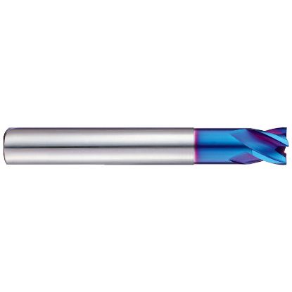 Picture of YG-1 G85048 DIA 3/4 SH 0.7500 LOC 1.00 OAL 4.00 End Mill Standard Flute Standard Helix Carbide TiAlN Single End Corner Radius 0.0120 0.30MM X-5070 End Mill