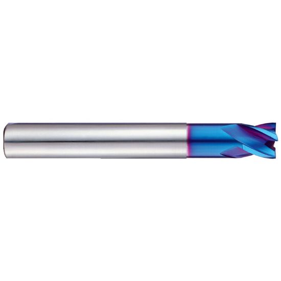 Picture of YG-1 G85048 DIA 3/4 SH 0.7500 LOC 1.00 OAL 4.00 End Mill Standard Flute Standard Helix Carbide TiAlN Single End Corner Radius 0.0120 0.30MM X-5070 End Mill