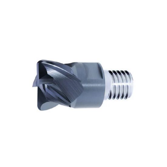 Picture of ZCC Q12-PM-4R-3/4"R080 DIA 3/4 SH T12 LOC 0.4330 OAL 1.0040End Mill,Replacable Head Standard Flute Variable Helix Carbide TiAlN Single End Corner Radius 0.0800 2.03MM Z-PERFECT