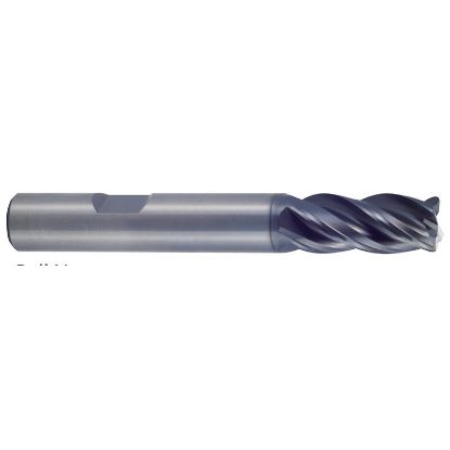 Picture of YG-1 UGMF71952 DIA 1 SH 1.00 LOC 2.00 OAL 5.00 End Mill Standard Flute Variable Helix Carbide TiAlN Single End Corner Radius 0.0150 0.38MM V7 Plus A