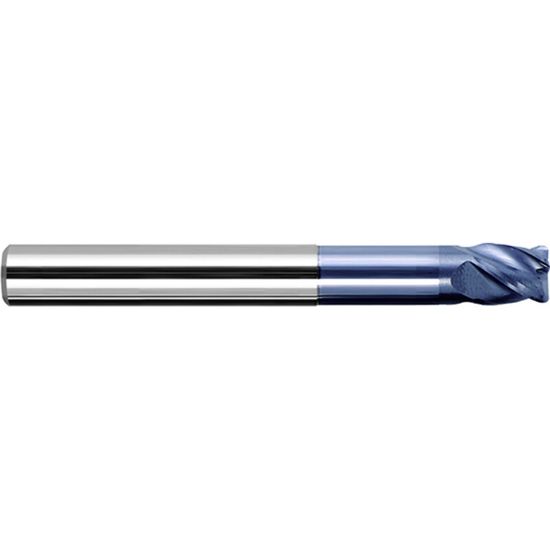Picture of ZCC HM-4RP-D16.0-R1.0 KMG555 DIA 16MM SH 0.6299 LOC 1.7717 OAL 3.9370 End Mill Standard Flute Variable Helix Carbide TiAlN Single End Corner Radius 0.0394 1.00MM