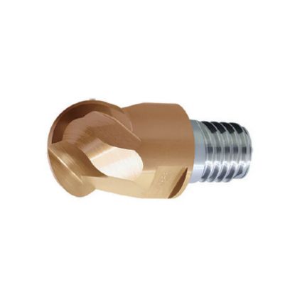 Picture of ZCC Q18-HMX-2B-1-1/4 DIA 1-1/4 SH T18 LOC 0.6690 OAL 1.4170End Mill,Replacable Head Standard Flute Standard Helix Carbide TiAlN Single End Ball Nose Z-PERFECT