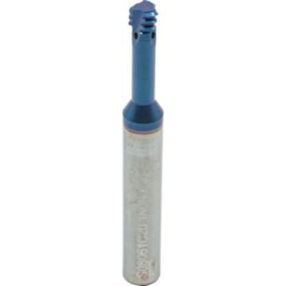 Picture of CARMEX MTS08061C20 18 UNJ Thread Mill 18.00TPI 0.24 Dia 0.79 Neck 0.31 Shank Internal 3 Flute AlTiN