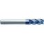 Picture of ZCC VOM-4R-1/2-R030 YK40F DIA 1/2 SH 0.50 LOC 1.2500 OAL 3.00 End Mill Standard Flute Variable Helix Carbide TiAlN Single End Corner Radius 0.0300 0.76MM