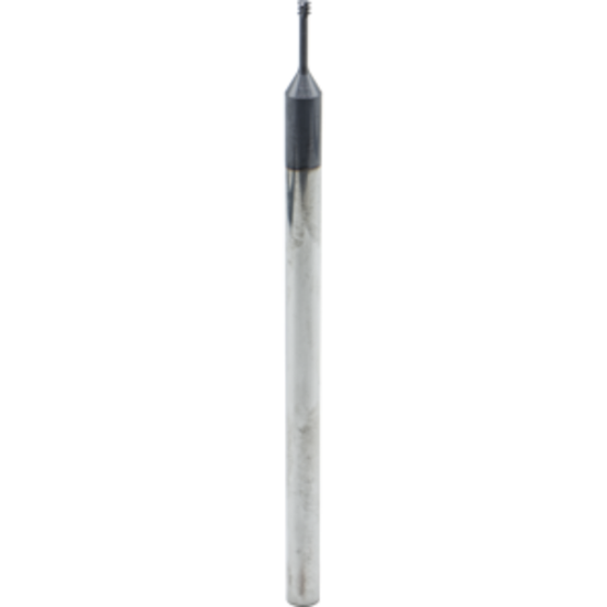 Picture of CARMEX MTS06025C10 32 UN-L Thread Mill 0.10 Dia 32.00TPI 0.41 Neck 4.10 OAL 3 Flute 3xD1 Internal AlTiN