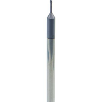 Picture of CARMEX MTS06021C8 40 UN-L Thread Mill 0.08 Dia 40.00TPI 0.31 Neck 4.10 OAL 3 Flute 3xD1 Internal AlTiN