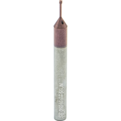 Picture of CARMEX MTSB 06016 C7 56 UN Thread Mill 0.06 Dia 56.00TPI 0.28 Neck 2.30 OAL 3 Flute 3xD1 Internal AlTiN