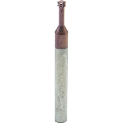 Picture of CARMEX MTSB 06037 D10 32 UN Thread Mill 0.14 Dia 32.00TPI 0.41 Neck 2.30 OAL 4 Flute 2xD1 Internal AlTiN