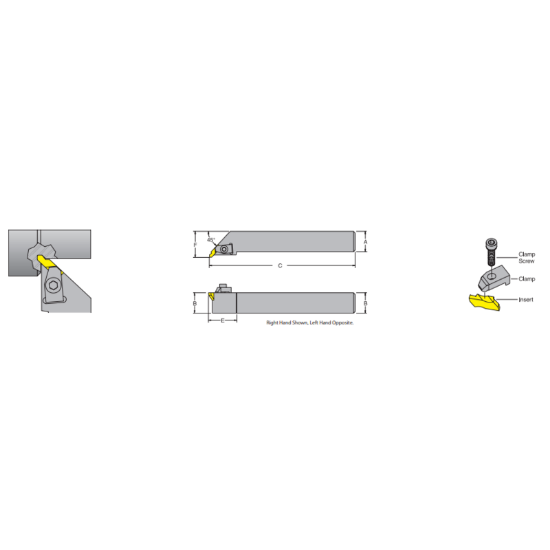Picture of DORIAN NRR20-3D Stick Tool Top Notch Type Square 1.250 Shank 6.000 OAL