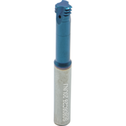 Picture of CARMEX MTS0808C28 20 UNJ Thread Mill 20.00TPI 0.31 Dia 1.10 Neck 0.31 Shank Internal 3 Flute AlTiN