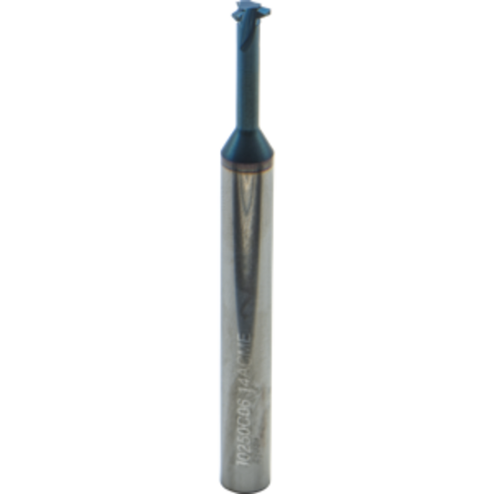 Picture of CARMEX MTI0250C06 14 ACME Thread Mill 14.00TPI 0.20 Dia 0.60 Neck 0.25 Shank Internal 3 Flute AlTiN