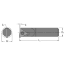 Picture of EVEREDE Tool 00324LCH Triangle Boring Bar Dia0.3125 Positive 0.3000 7.62MM Cutter Dia