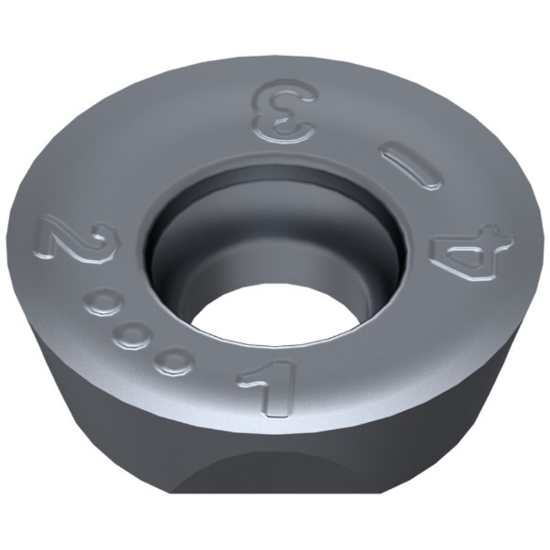 Picture of CERATIZIT RDHX 0802M4SN-F50 CTPM240 Milling Insert Round 0.157 Corner Radius TiAlTaN