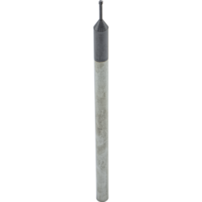 Picture of CARMEX MTS0602C8 0.45 ISO- Thread Mill 0.07 Dia 0.45MM 0.31 Neck 4.10 OAL 3 Flute Coolant 3xD1 Internal AlTiN
