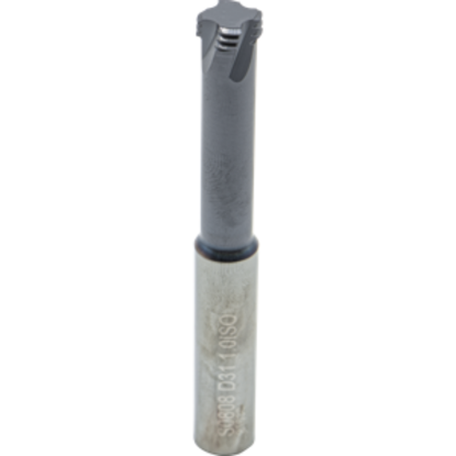 Picture of CARMEX MTS0808D31 1.0 ISO Thread Mill M10 x 1.00MM 0.31 Dia 1.22 Neck 0.31 Shank Internal 4 Flute 3xD1 AlTiN