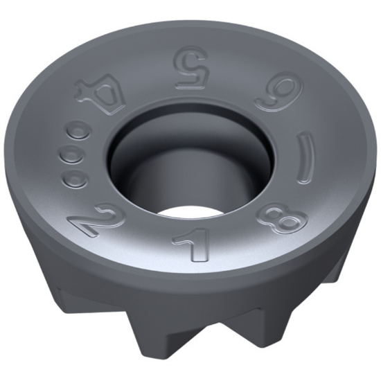 Picture of CERATIZIT RPHX 10T3M8SN-F50 CTPM240 Milling Insert Round 0.197 Corner Radius TiAlTaN