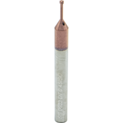 Picture of CARMEX MTSB 0602 D7 0.45 ISO Thread Mill 0.07 Dia 0.45MM 0.31 Neck 2.30 OAL 4 Flute 3xD1 Internal AlTiN