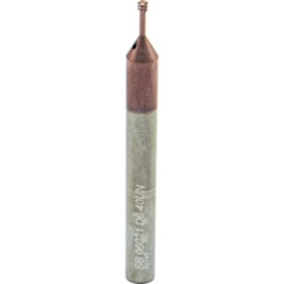 Picture of CARMEX MTSB 06021 D6 40 UN Thread Mill 0.08 Dia 40.00TPI 0.25 Neck 2.30 OAL 4 Flute 2xD1 Internal AlTiN
