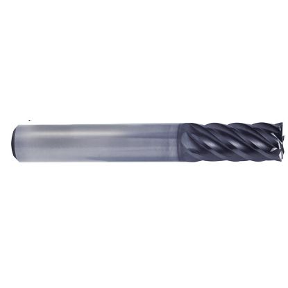 Picture of YG-1 UGMG20925 DIA 3/4 SH 0.7500 LOC 2.2500 OAL 5.00 End Mill Standard Flute Variable Helix Carbide TiAlN Single End Square Sharp V7 Plus A