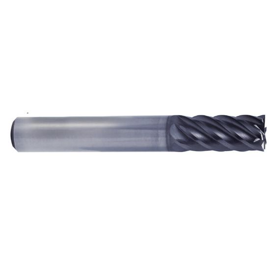 Picture of YG-1 UGMG20925 DIA 3/4 SH 0.7500 LOC 2.2500 OAL 5.00 End Mill Standard Flute Variable Helix Carbide TiAlN Single End Square Sharp V7 Plus A