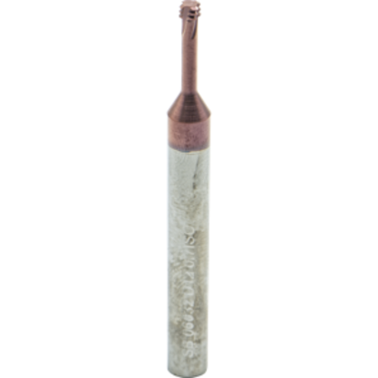 Picture of CARMEX MTSB 06032 D12 0.7 ISO Thread Mill 0.12 Dia 0.70MM 0.50 Neck 2.30 OAL 4 Flute 3xD1 Internal AlTiN