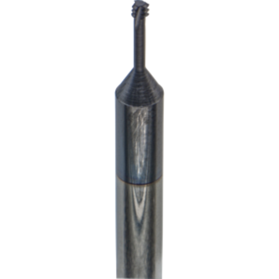 Picture of CARMEX MTS0250C38 40 UN Thread Mill 0.09 Dia 40.00TPI 0.38 Neck 2.50 OAL 3 Flute 3xD1 Internal AlTiN