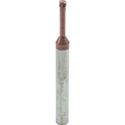 Picture of CARMEX MTSB 06037 D15 32 UN Thread Mill 0.14 Dia 32.00TPI 0.60 Neck 2.30 OAL 4 Flute 3xD1 Internal AlTiN