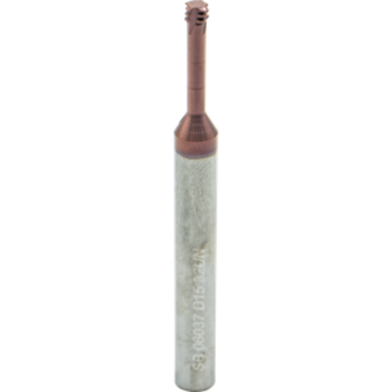 Picture of CARMEX MTSB 06037 D15 32 UN Thread Mill 0.14 Dia 32.00TPI 0.60 Neck 2.30 OAL 4 Flute 3xD1 Internal AlTiN