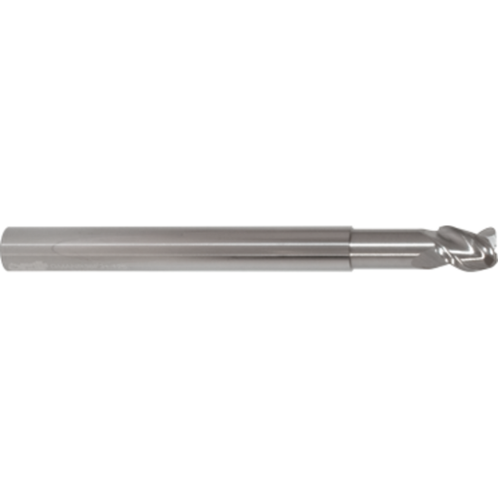 Picture of GORILLA MILL GMANR58F33.375	 DIA 5/8" SH 0.6250 LOC 0.7500 OAL 6.00 End Mill Standard Flute Variable Helix Carbide Uncoated Single End Square Sharp SILVERBack