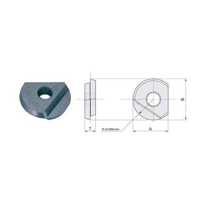 Picture of DIJET BNM-320 JC5015 Milling Insert Ball Mill 0.629 Corner Radius Multilayer