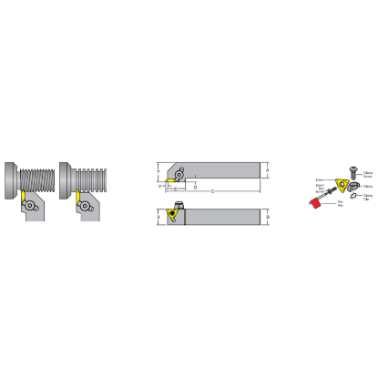 Picture of DORIAN MTVOL20-4D-CN On Edge Square 1.250 Shank 6.000 OAL