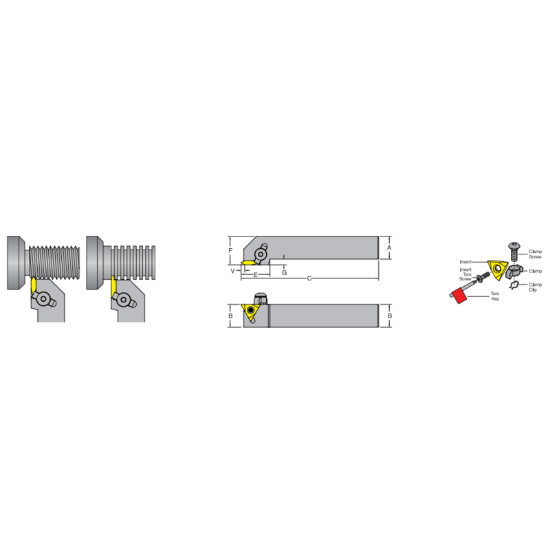 Picture of DORIAN MTVOL20-4D-CN On Edge Square 1.250 Shank 6.000 OAL