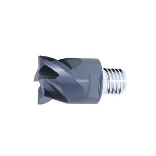 Picture of ZCC Q14-PM-4E-1 DIA 1 SH T14 LOC 0.5310 OAL 1.2400End Mill,Replacable Head Standard Flute Standard Helix Carbide TiAlN Single End 45.0° Chamfer Z-PERFECT
