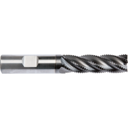 Picture of GORILLA MILL GMKD10C5	 DIA 1" SH 1.00 LOC 1.7500 OAL 4.00 End Mill Carbide TiAlN Single End 45.0° Chamfer KNUCKLE DRAGGER