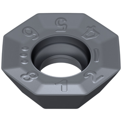 Picture of CERATIZIT OFHT 040305SN-F50 CTPP235 Milling Insert Octagonal 0.019 Corner Radius TiAlTaN