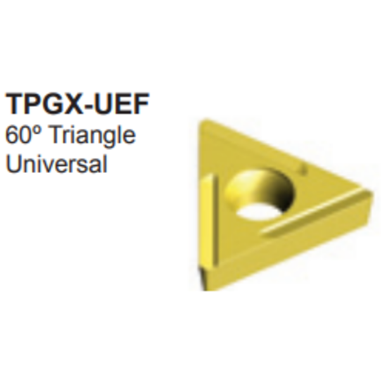 Picture of DORIAN TPGX 32.52 UEFL DNU25UT Turning Insert Triangle 0.031 Corner Radius Carbide